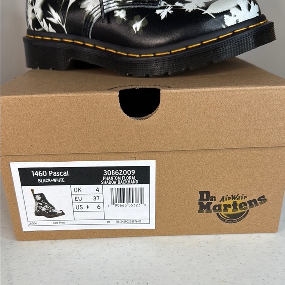 Dr. Martens 1460 Pascal Printed Leather Women's Ankle Boots Sz 6 - Picture 9 of 11